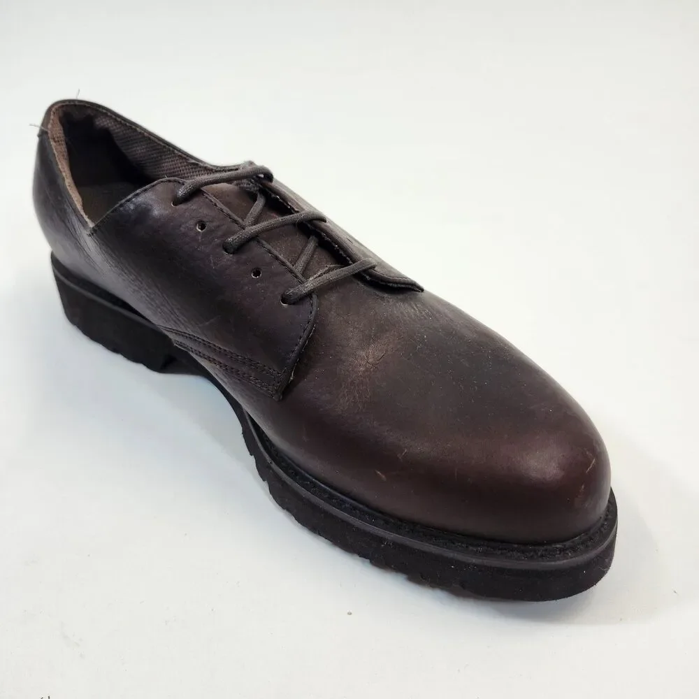 Bass Weejuns Derby Shoes Mens 10M Waterproof Leather Plain Toe Comfort Oxford
